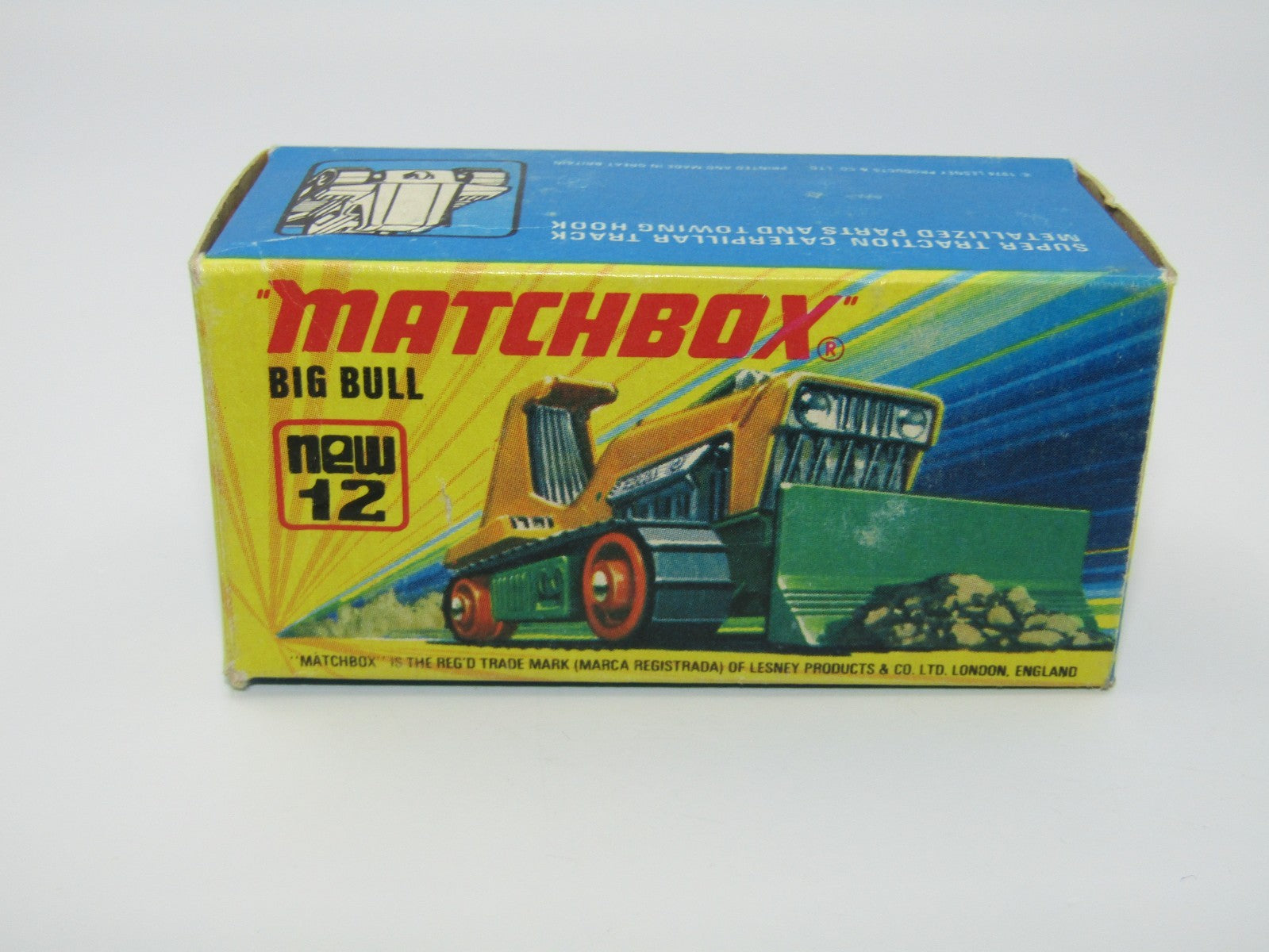 Matchbox Superfast No 12 Big Bull Original Empty Box Excellent