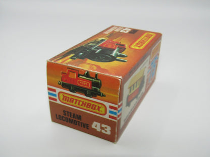 Matchbox Superfast No 43 Steam Locomotive Original Empty Box Excellent