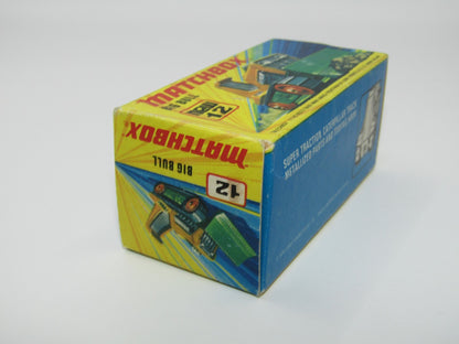 Matchbox Superfast No 12 Big Bull Original Empty Box Excellent