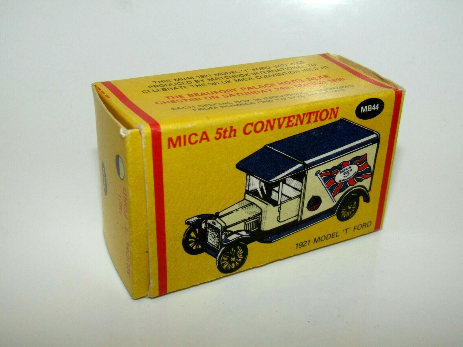Matchbox Superfast No 44 Model T Ford Mica 5th Convention MIB RARE