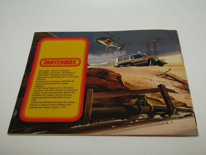 Matchbox Superfast 1982/83 Catalogue FRENCH Edition - No Graffiti Mint RARE