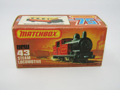 Matchbox Superfast No 43 Steam Locomotive Original Empty Box Excellent