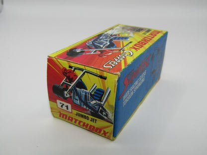 Matchbox Superfast No 71 Jumbo Jet Empty Original Box Excellent