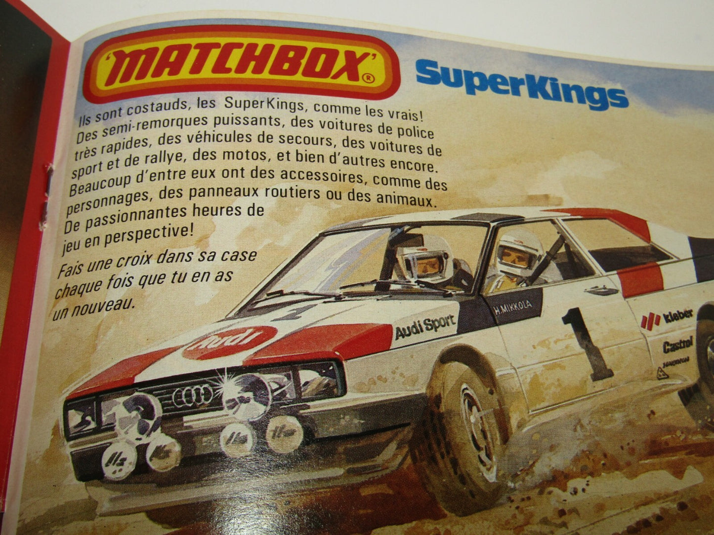 Matchbox Superfast 1982/83 Catalogue FRENCH Edition - No Graffiti Mint RARE