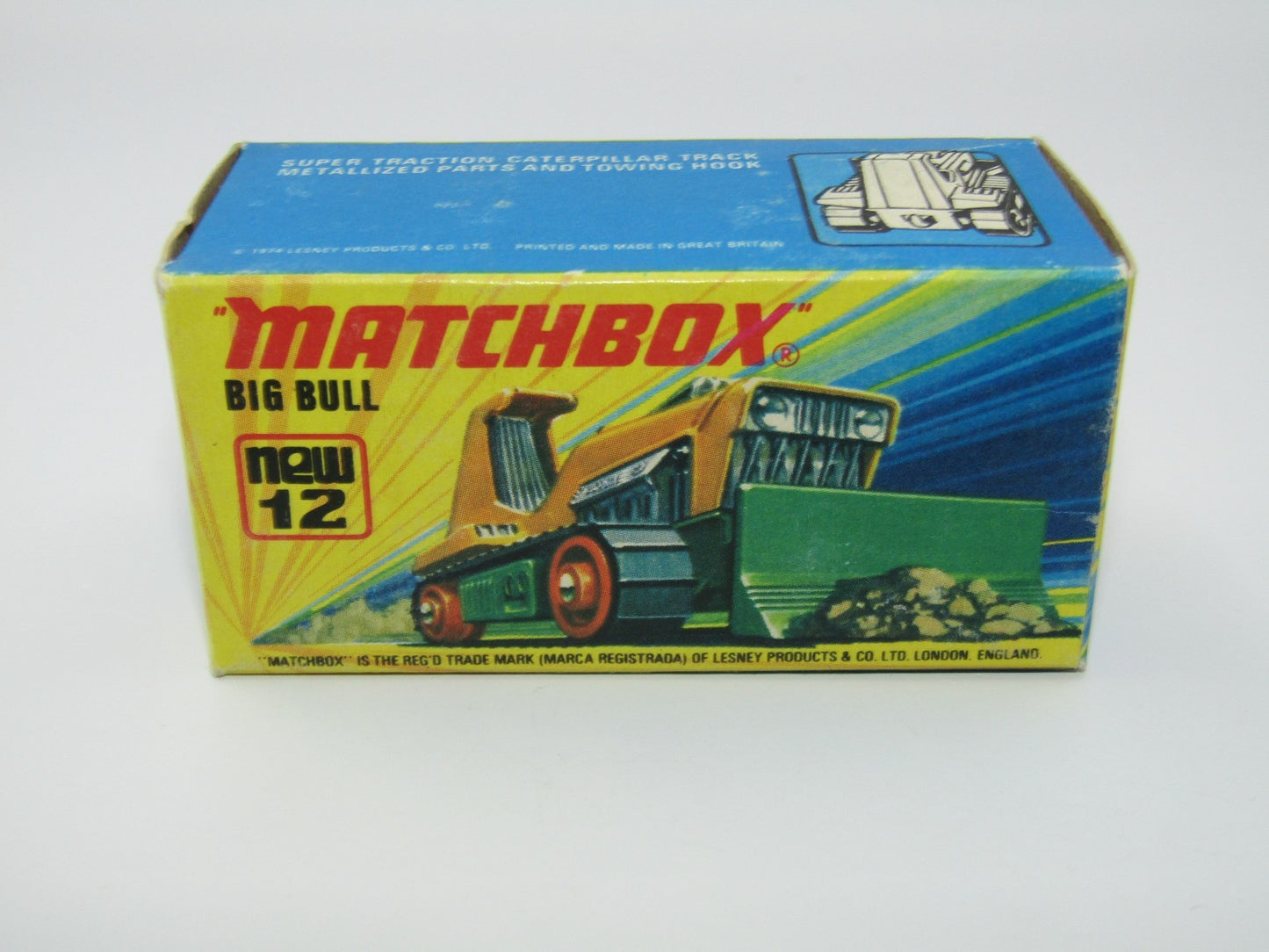 Matchbox Superfast No 12 Big Bull Original Empty Box Excellent