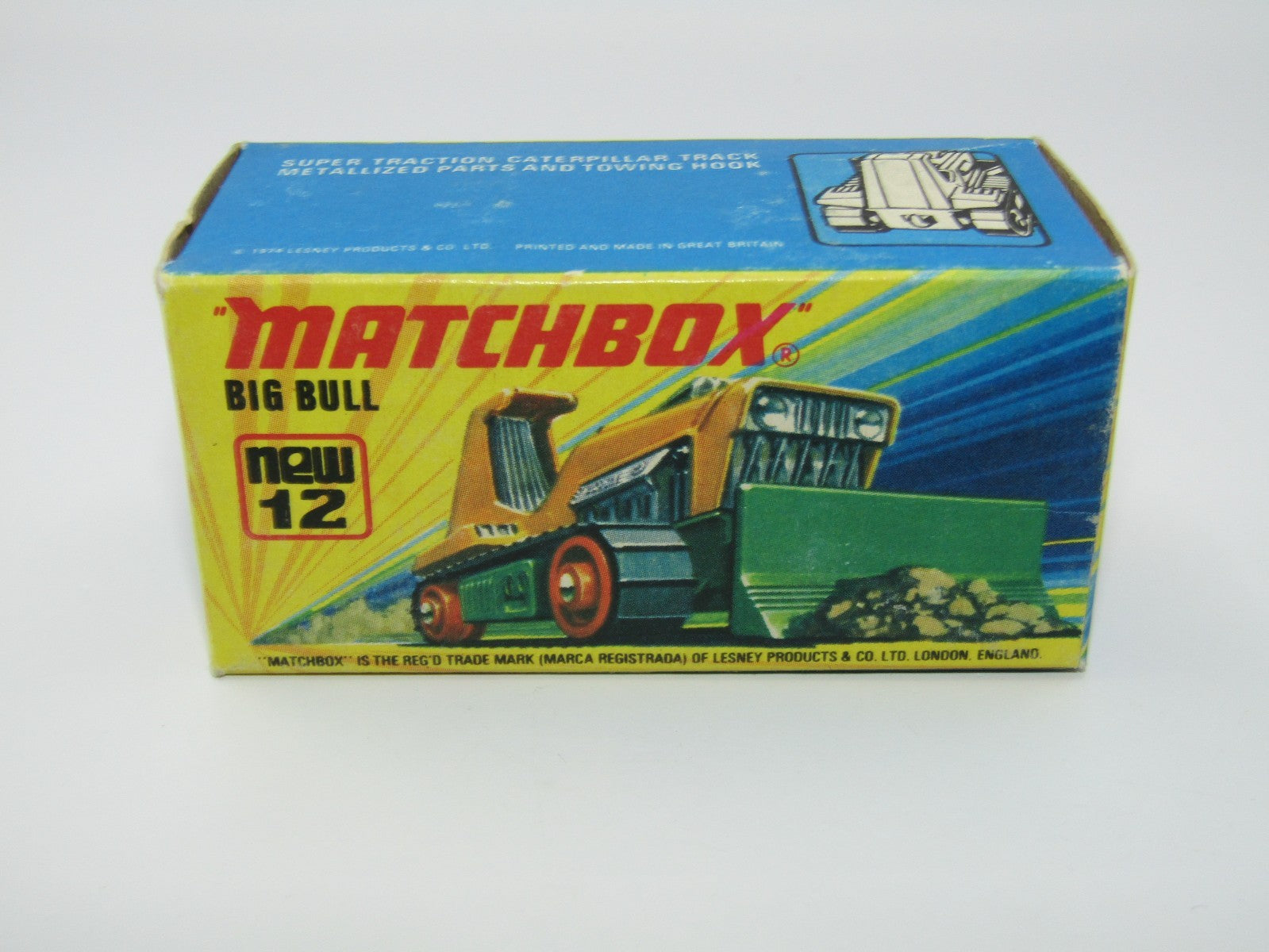 Matchbox Superfast No 12 Big Bull Original Empty Box Excellent