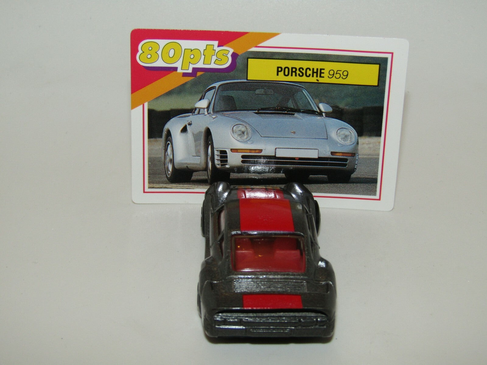 Matchbox Superfast No 7 Porsche 959 Metallic Grey & Collector Card Mint UB