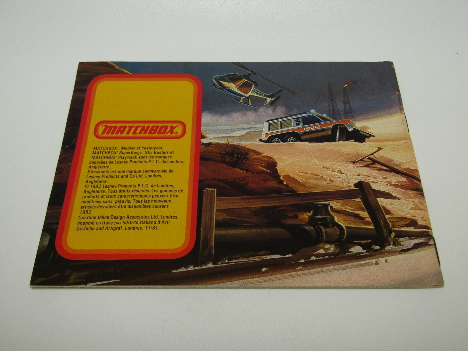 Matchbox Superfast 1982/83 Catalogue FRENCH Edition - No Graffiti Mint RARE