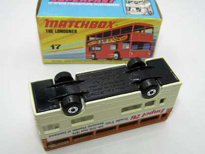 Matchbox Superfast No 17B The Londoner Impel 76 Coffee & Cream Gloss Black Base