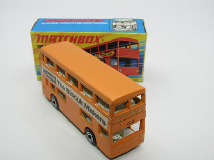 Matchbox Superfast No 17B The Londoner Jacobs, Orange Metallic Charcoal Grey Base