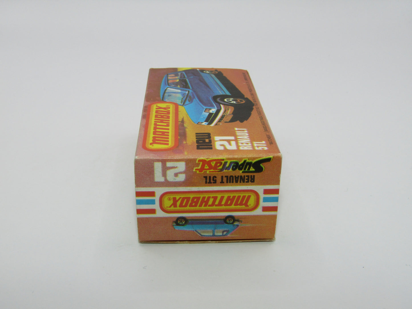 Matchbox Superfast No 21C Renault 5TL Blue RED Interior SILVER Base