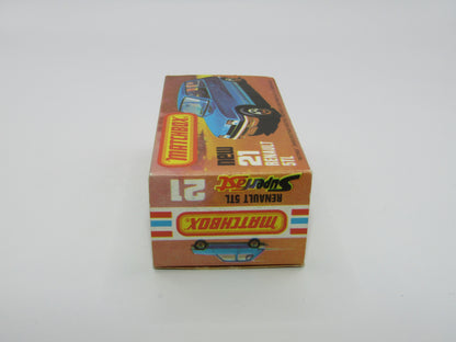 Matchbox Superfast No 21C Renault 5TL Blue RED Interior SILVER Base