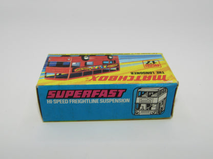 Matchbox Superfast No 17B The Londoner Jacobs, Orange Metallic Charcoal Grey Base