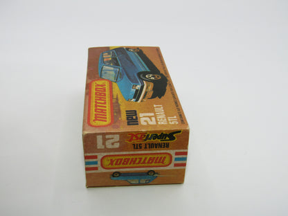 Matchbox Superfast No 21C Renault 5TL Blue SATIN GREY Base