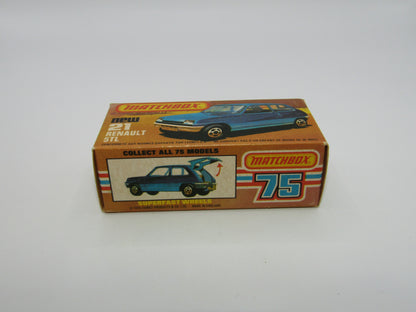 Matchbox Superfast No 21C Renault 5TL Blue GLOSSY GREY Base