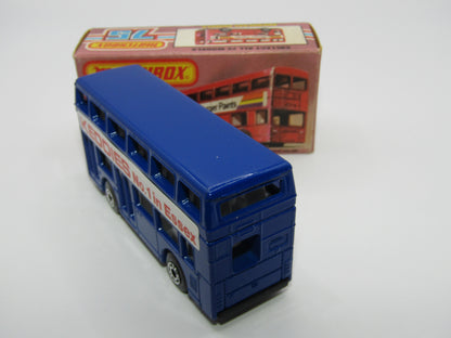 Matchbox Superfast No 17C London Bus Blue KEDDIES No.1 IN Essex