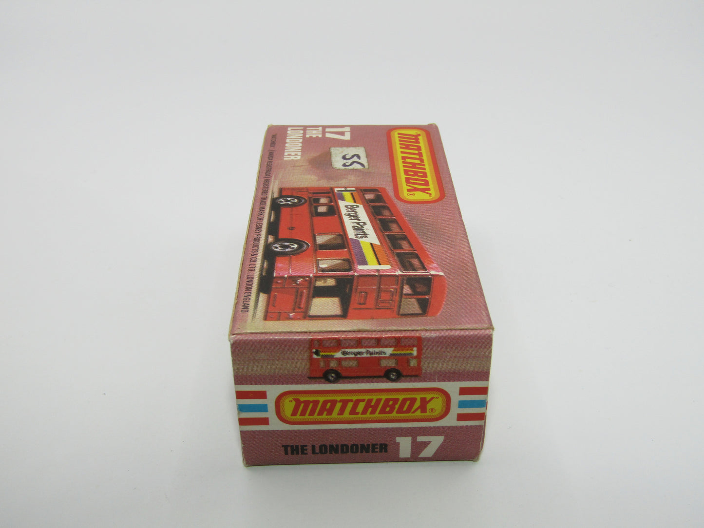 Matchbox Superfast No 17C London Bus Blue KEDDIES No.1 IN Essex