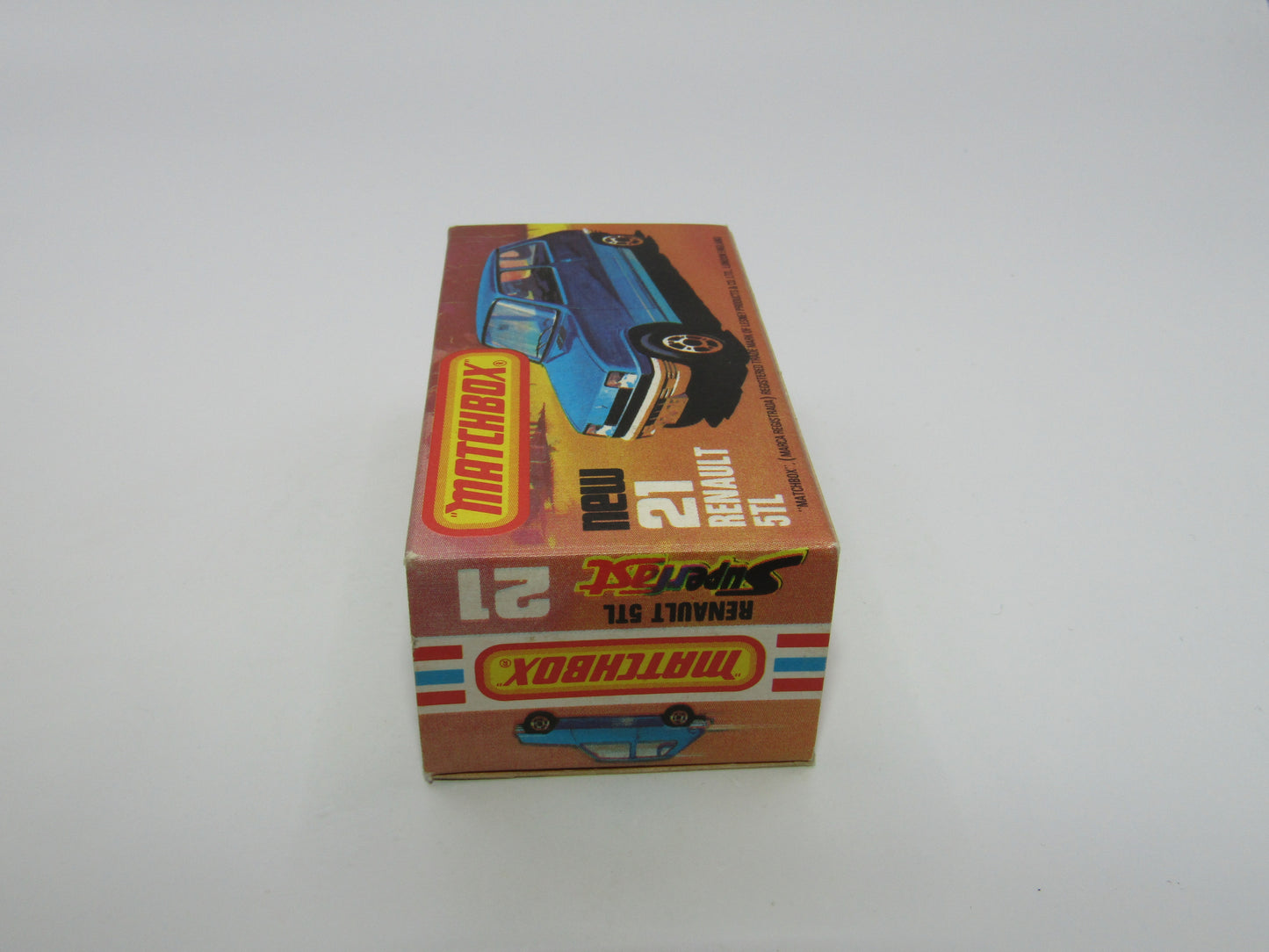 Matchbox Superfast No 21C Renault 5TL Blue Tan Interior BLACK Base