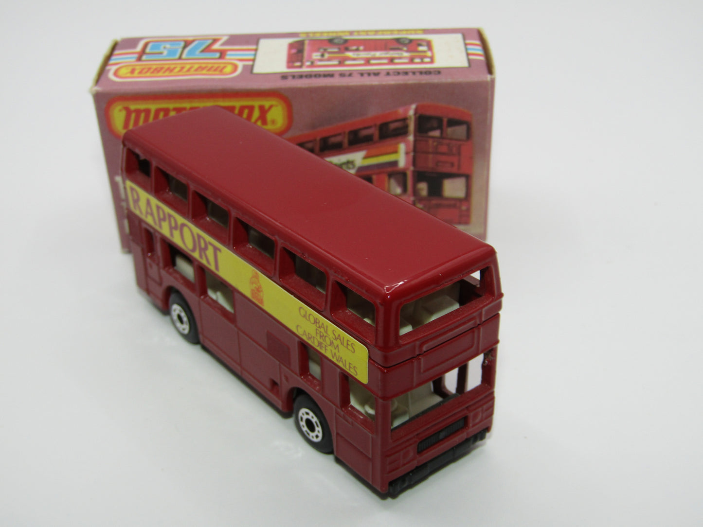 Matchbox Superfast No 17C London Bus DARK RED Rapport