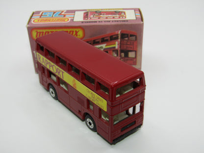 Matchbox Superfast No 17C London Bus DARK RED Rapport