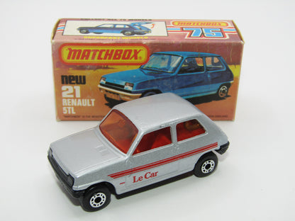 Matchbox Superfast No 21C Renault 5TL Le Car Amber Win Gloss Black Base