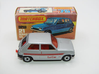 Matchbox Superfast No 21C Renault 5TL Le Car Amber Win Gloss Black Base