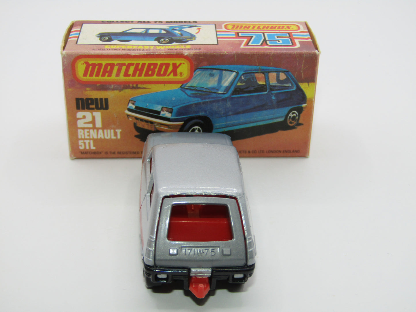 Matchbox Superfast No 21C Renault 5TL Le Car Amber Win Gloss Black Base