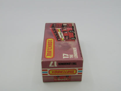 Matchbox Superfast No 17C London Bus DARK RED Rapport