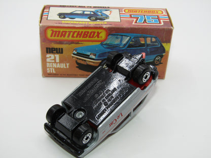 Matchbox Superfast No 21C Renault 5TL Le Car Amber Win Gloss Black Base