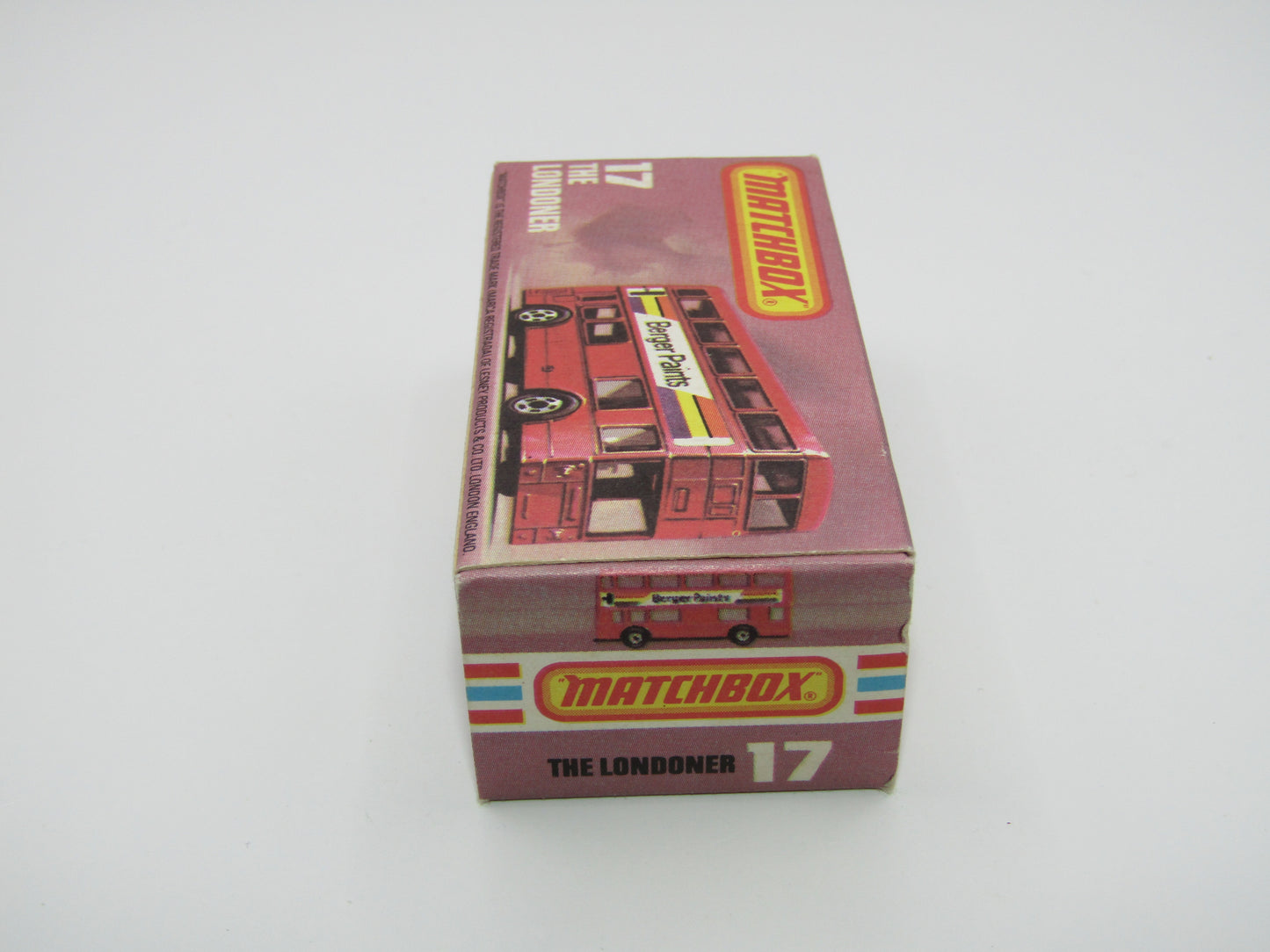 Matchbox Superfast No 17C London Bus DARK RED Rapport