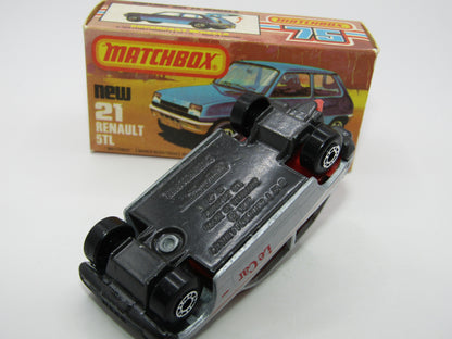 Matchbox Superfast No 21C Renault 5TL Le Car Amber Win GREY-BROWN Base