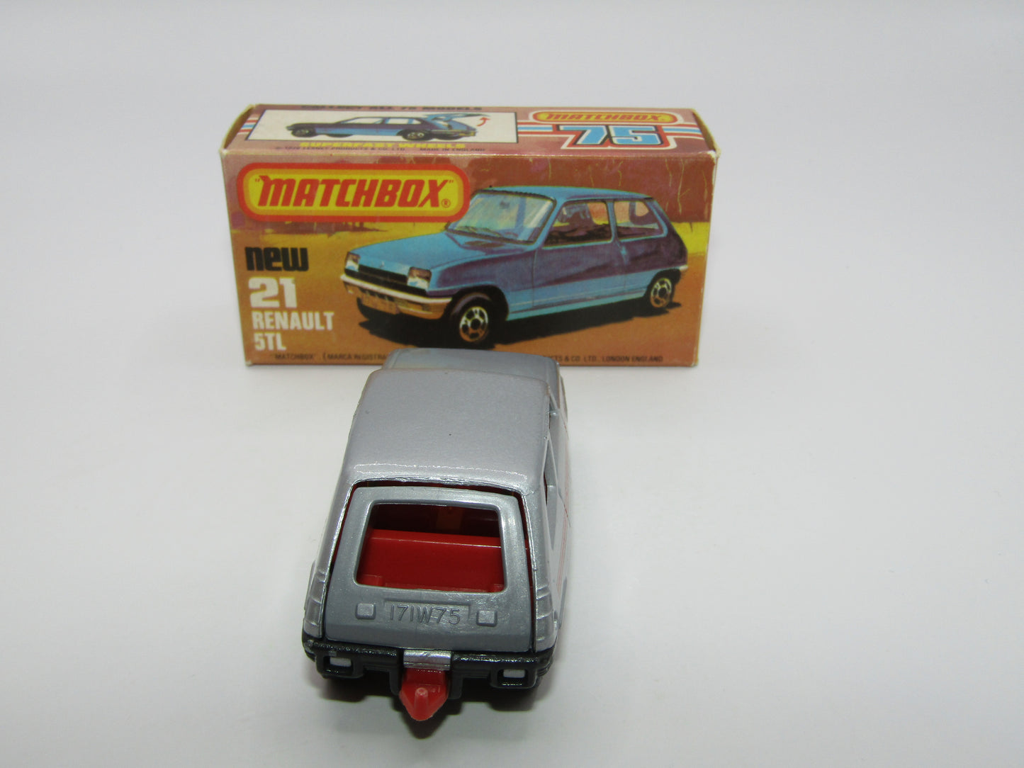 Matchbox Superfast No 21C Renault 5TL Le Car Amber Win GREY-BROWN Base