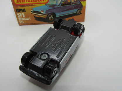 Matchbox Superfast No 21C Renault 5TL Le Car Amber Win GREY-BROWN Base