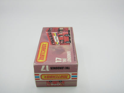 Matchbox Superfast No 17C London Bus, Blue, Nestle Milky Bar, Lesney England Base