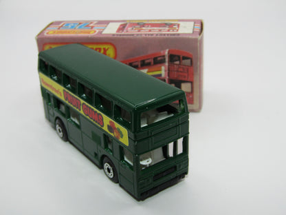 Matchbox Superfast No 17C London Bus, Green, Rowntrees Fruit Gums, Lesney England Base
