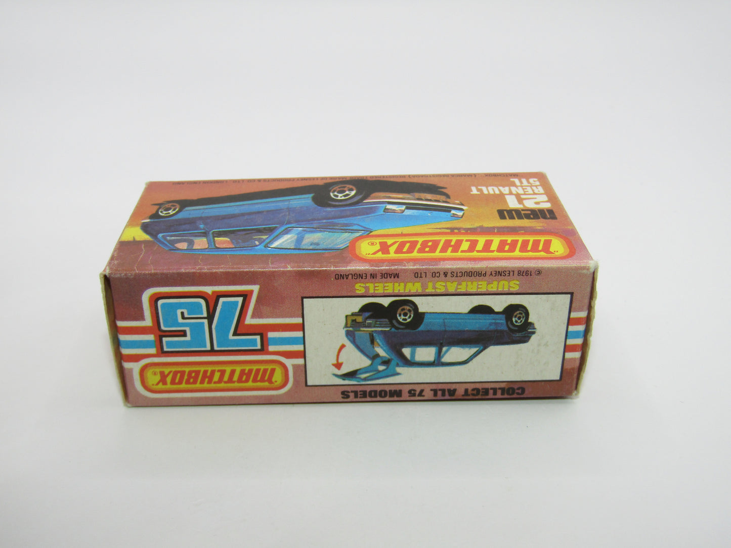 Matchbox Superfast No 21C Renault 5TL Le Car METALLIC CHARCOAL Base