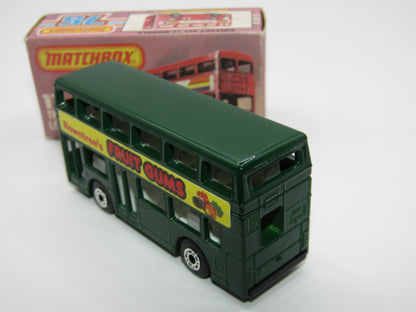 Matchbox Superfast No 17C London Bus, Green, Rowntrees Fruit Gums, Lesney England Base