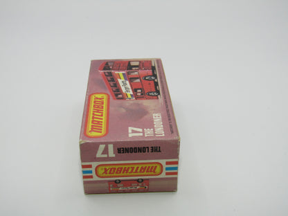 Matchbox Superfast No 17C London Bus, Green, Rowntrees Fruit Gums, Lesney England Base