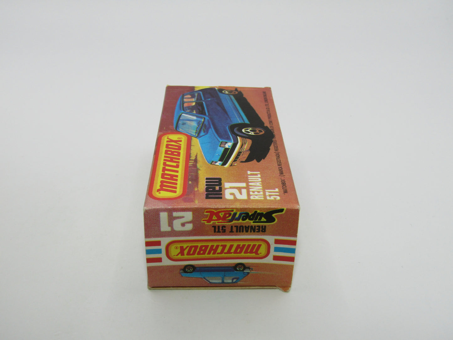 Matchbox Superfast No 21C Renault 5TL Le Car  BLACK HUBS Blue Grey Base