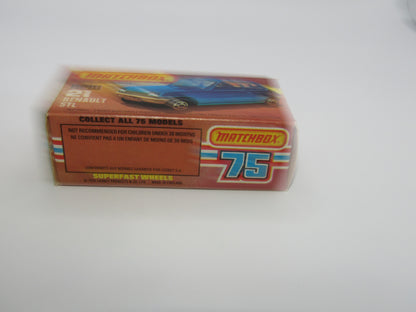 Matchbox Superfast No 21C Renault 5TL Le Car  BLACK HUBS Blue Grey Base