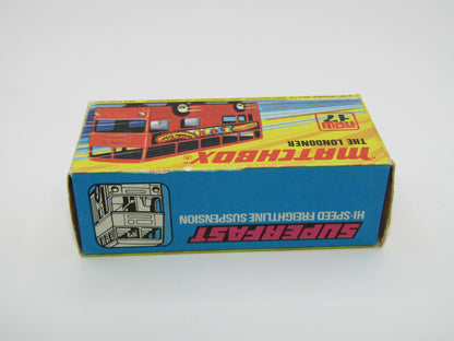 Matchbox Superfast No 17B The Londoner Jacobs, Museum of London, Dot Dash Wheels, Gloss Black Base
