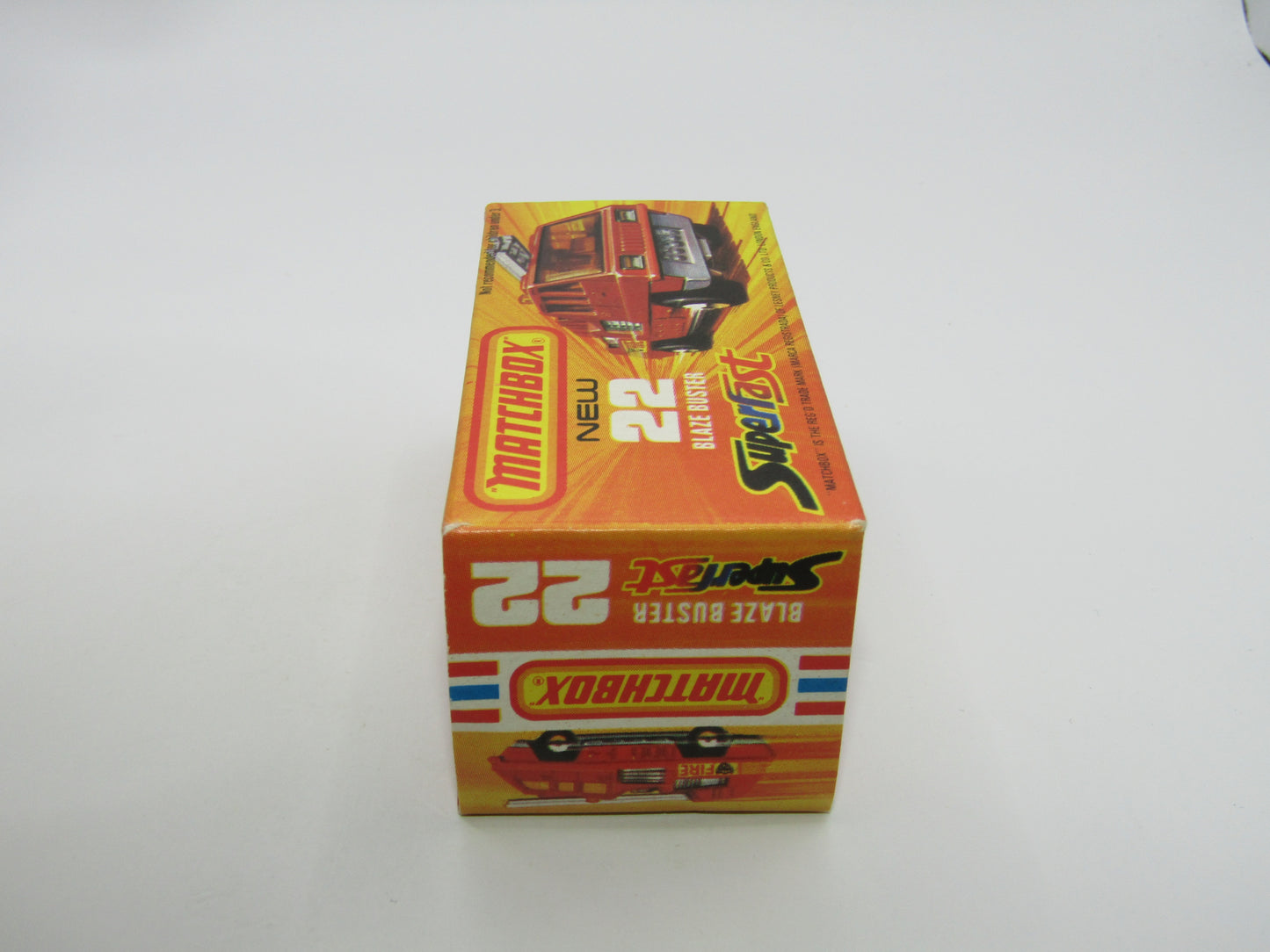 Matchbox Superfast No 22C Blaze Buster WHITE Interior 4 SPOKE Wheels