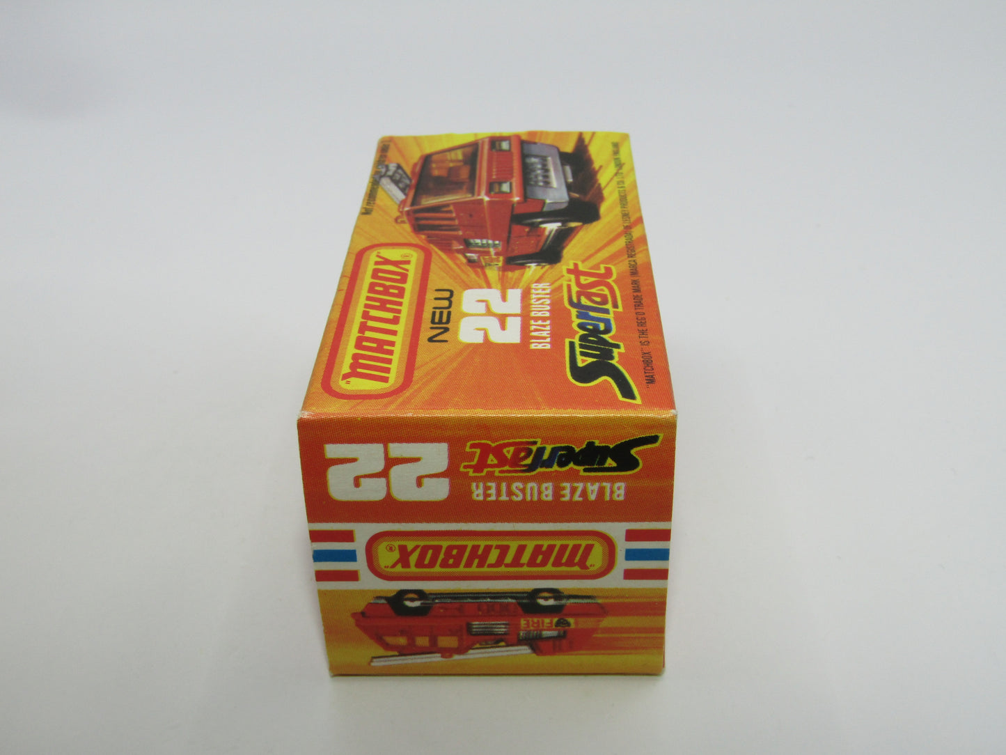 Matchbox Superfast No 22C Blaze Buster Chrome Interior 4 SPOKE Wheels