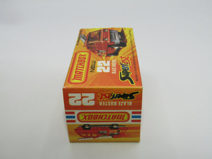 Matchbox Superfast No 22C Blaze Buster Chrome Interior 4 SPOKE Wheels