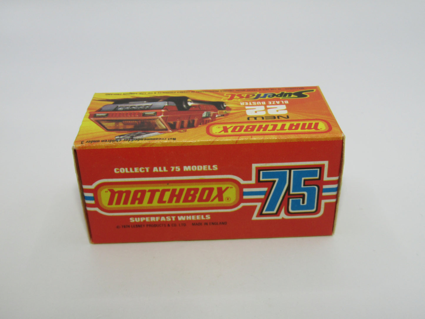 Matchbox Superfast No 22C Blaze Buster Chrome Interior 4 SPOKE Wheels