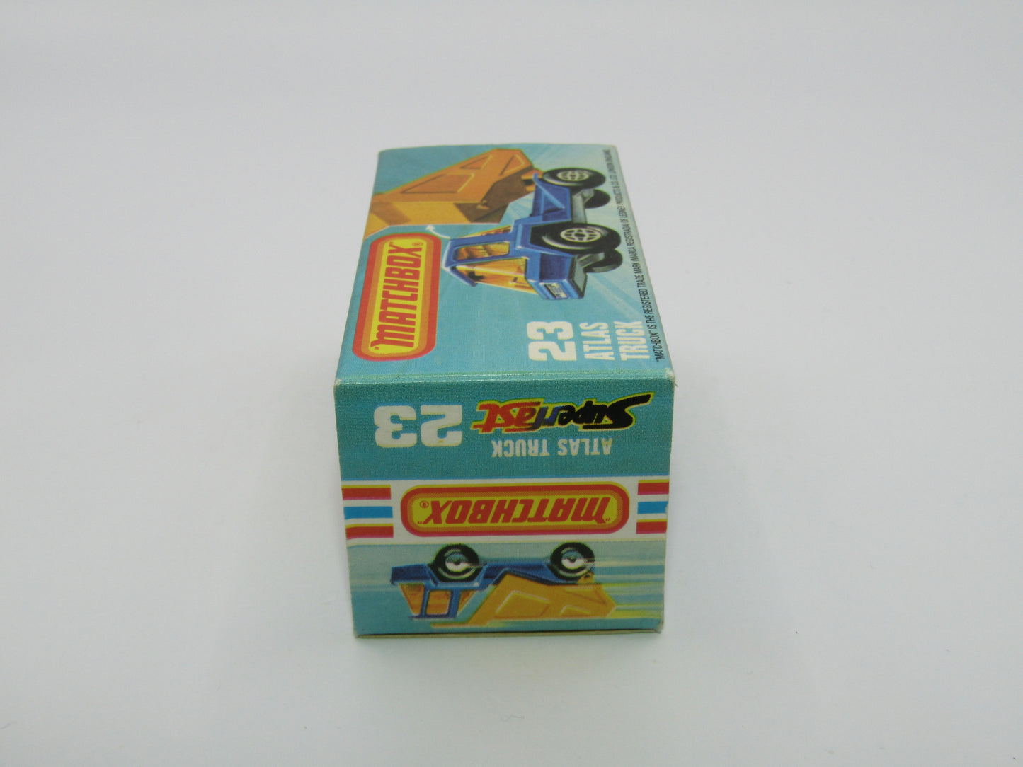 Matchbox Superfast No 23B Atlas Dump Truck Red Silver Dumper