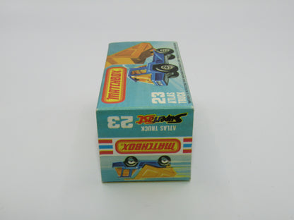 Matchbox Superfast No 23B Atlas Dump Truck Red Silver Dumper