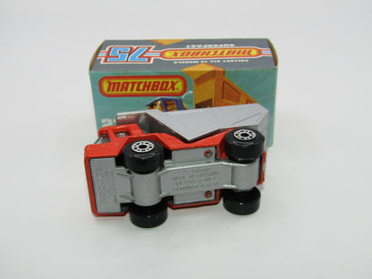 Matchbox Superfast No 23B Atlas Dump Truck Red BLACK Interior
