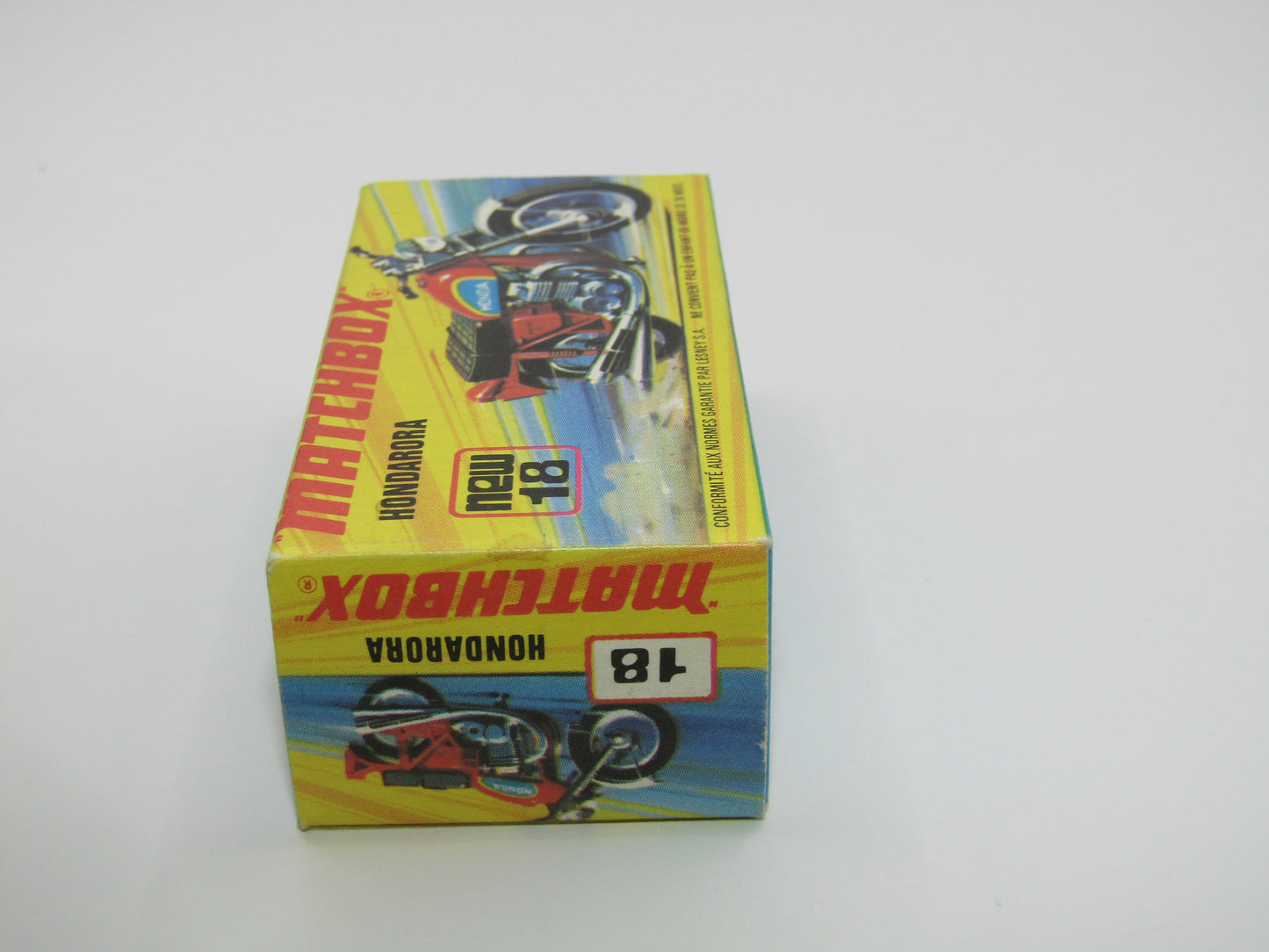 Matchbox Superfast No 18B Hondarora Motorcycle, Orange, Chrome Handlebars