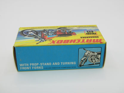 Matchbox Superfast No 18B Hondarora Motorcycle, Orange, Chrome Handlebars